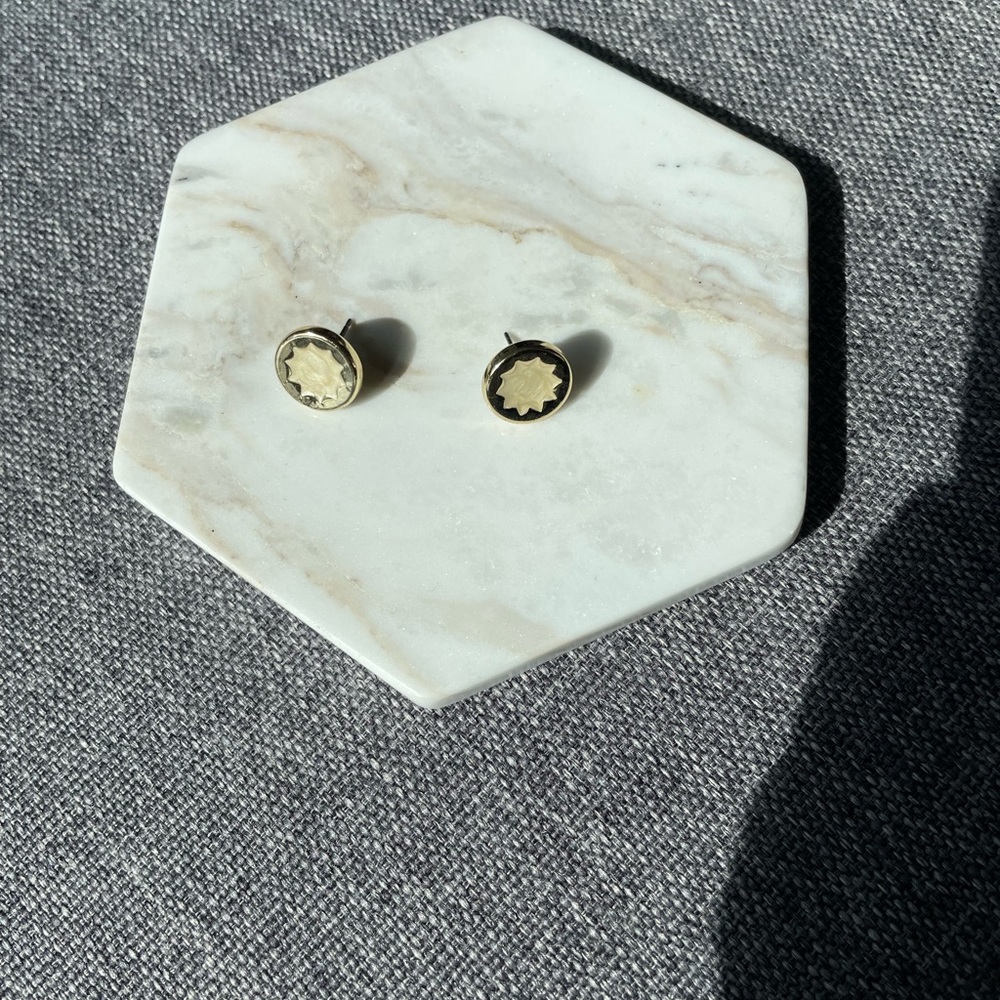 House of Harlow | Gold Sun Burst Earrings